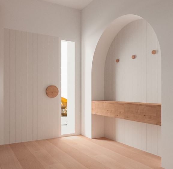 A wonderful Large Round wooden handle and wall hooks to match. A magnificent combination to have a rustic beauty